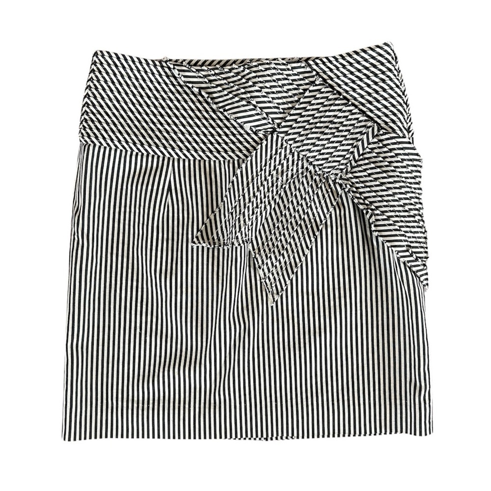 Care Me Purr for Anthropologie | Women’s black/white striped pencil skirt, sz 4